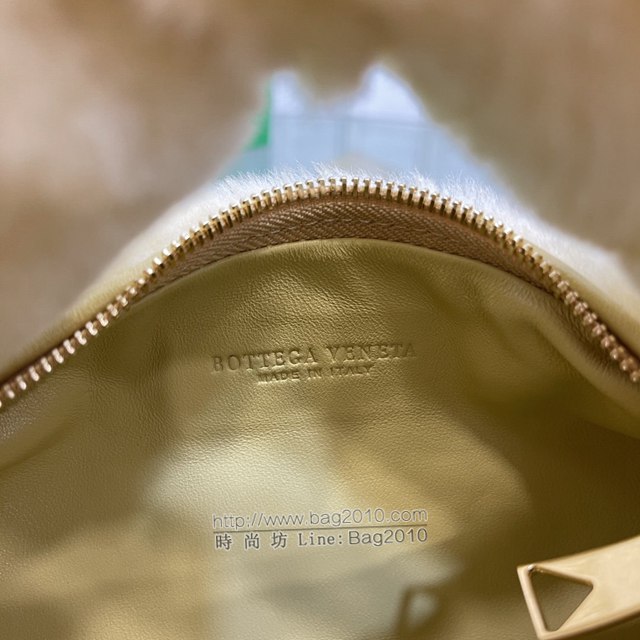 Bottega veneta高端女包 98080天鵝絨 寶緹嘉Jodie經典打結圓形hobo包 BV天鵝絨皮毛新款女包  gxz1388